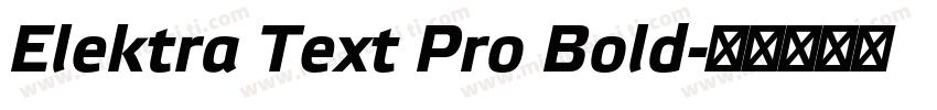 Elektra Text Pro Bold字体转换